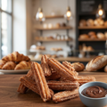 Churros with Chocolate Dip by Krumble
